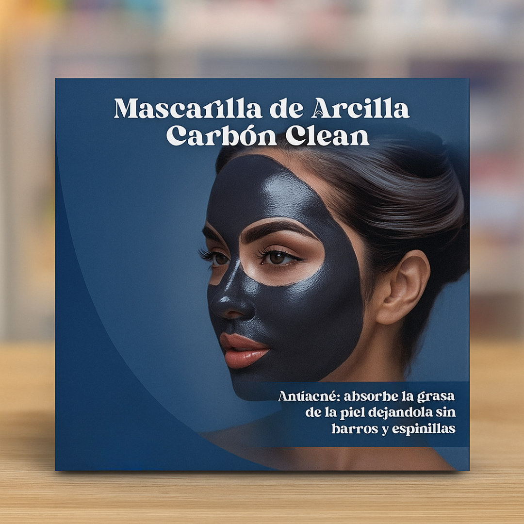 Mascarilla de arcilla carbón clean