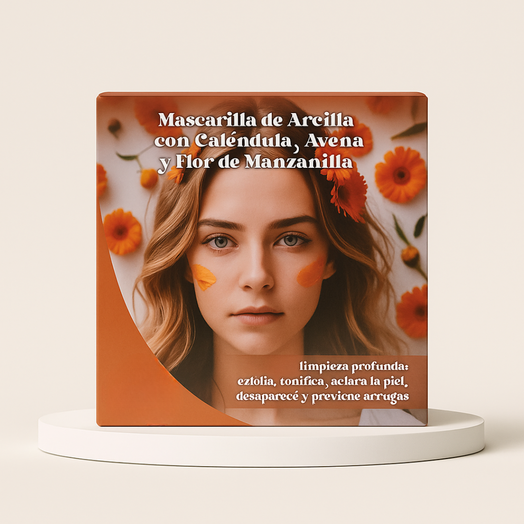 Mascarilla caléndula, avena y manzanilla