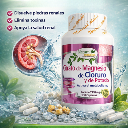 Citrato de magnesio de cloruro y de potasio