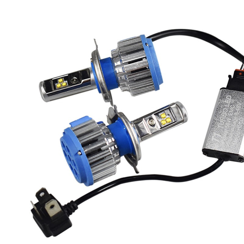 GENERICO Kit Luces Turbo Led H4 Luz Led H4 Ampolletas H4 Led Auto